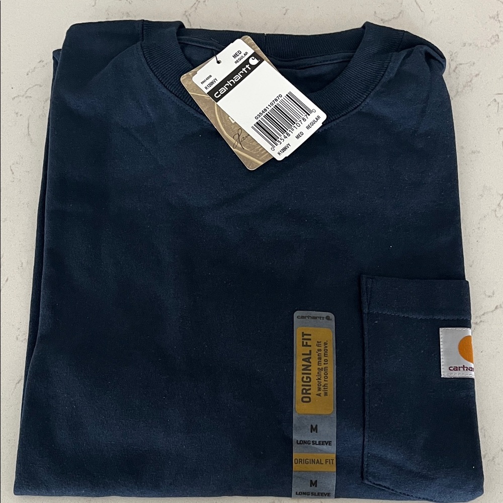 Carhartt Dark Blue Long Sleeve Tee